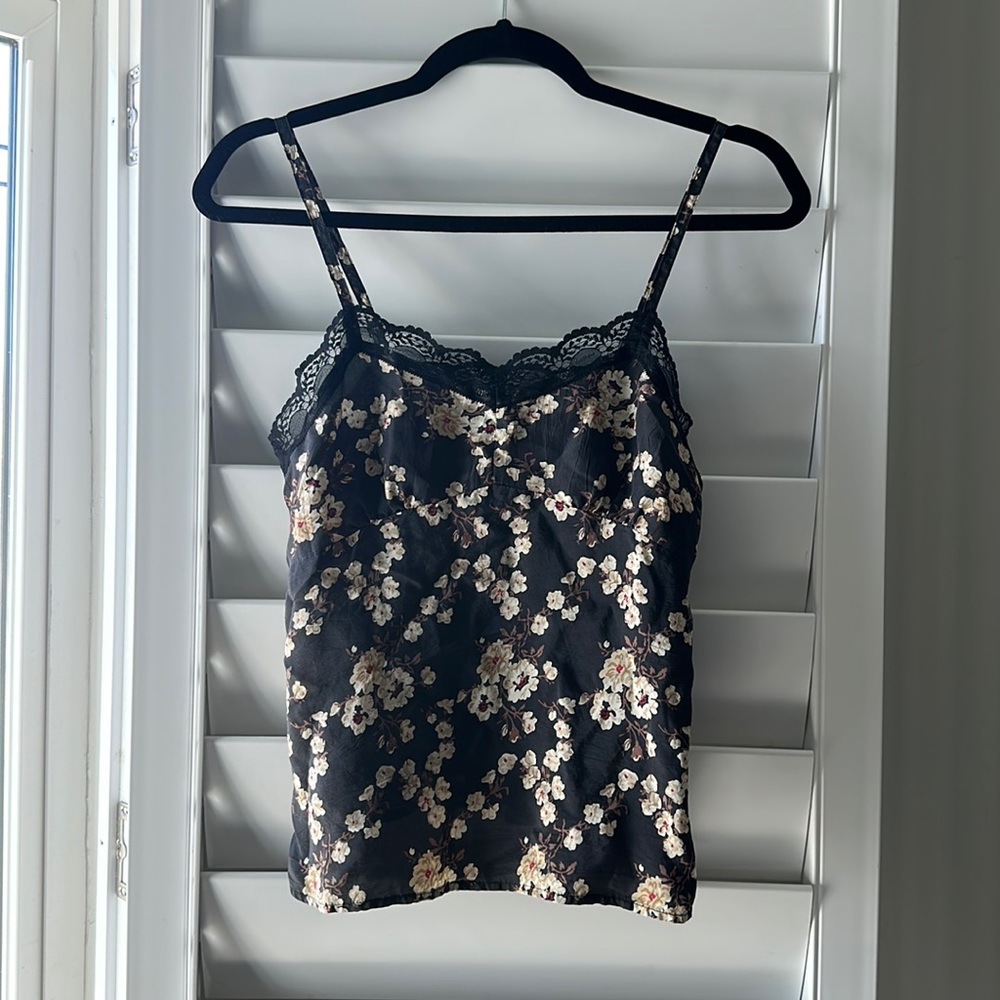 American eagle outfitters lace silk cami
